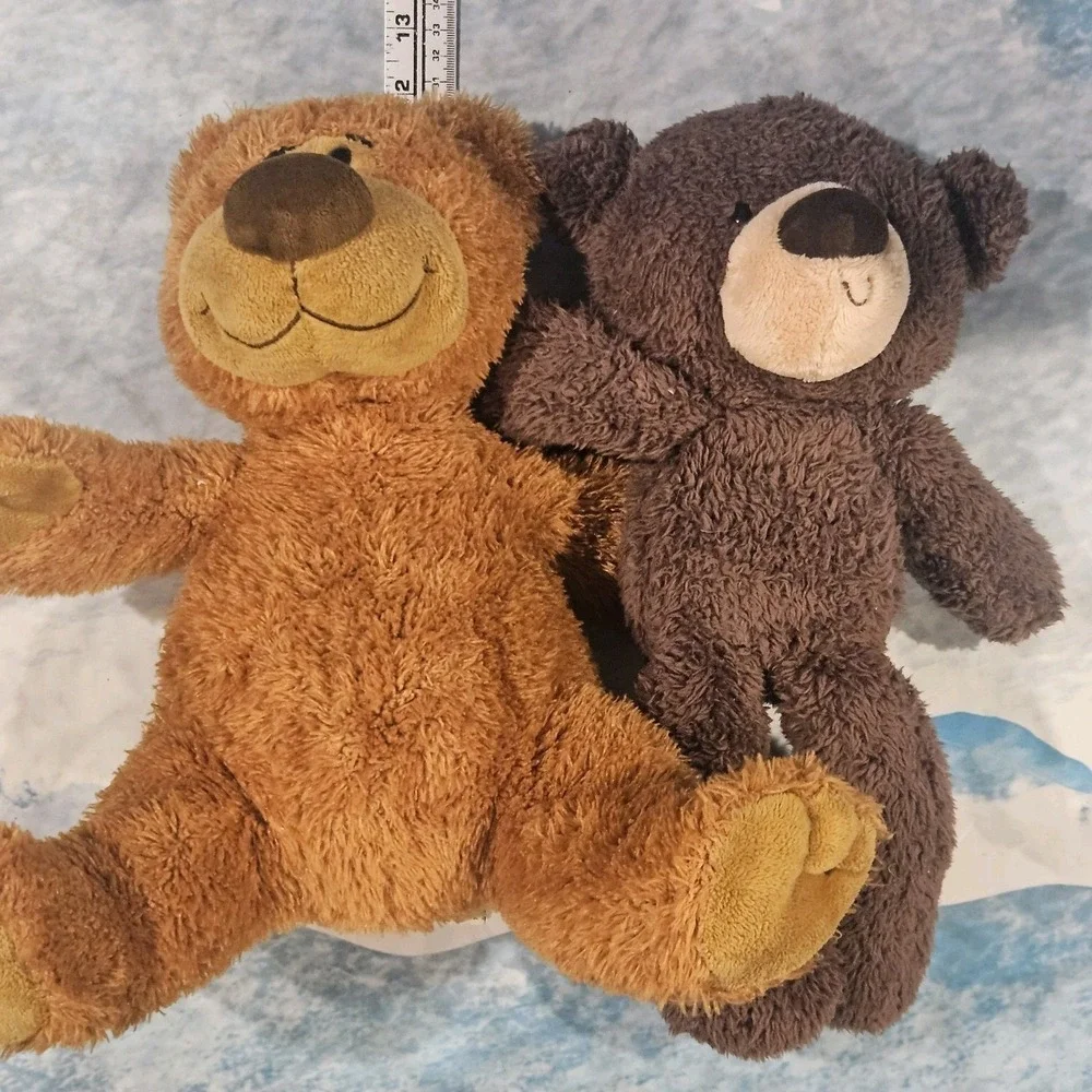 GUND Bear Plush Lot Sidney Slouchers Fuzzy 12